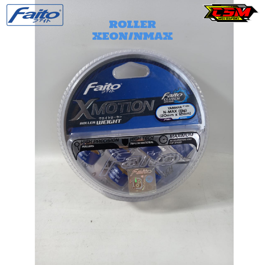 ROLLER RACING FAITO N-MAX XEON MIO M3 MIO GT 125 CC FAITO X-MOTION