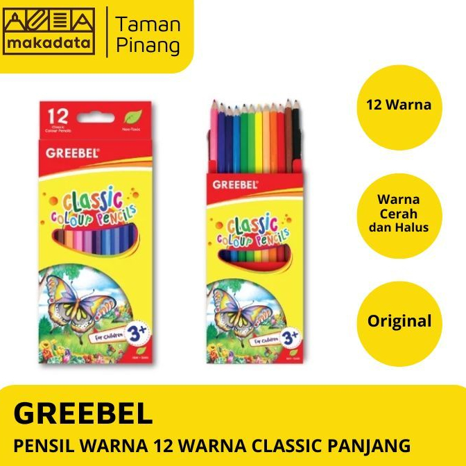 

GREEBEL PENSIL WARNA 12 WARNA 7012 CLASSIC COLOR
