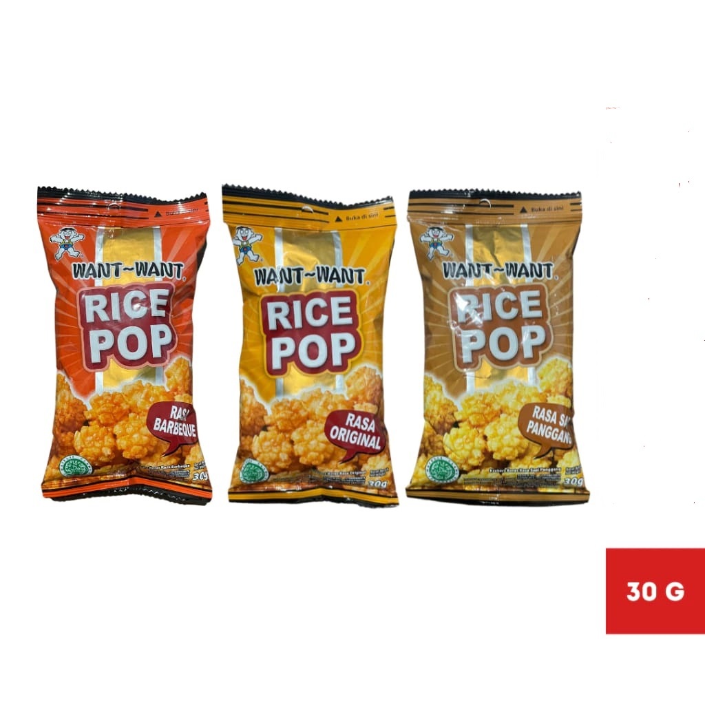 

Want want rice pop rasa Sapi Panggang / Wantwant Rice pop Sapi panggang Flavors 30gr/ Barbeque 30gr