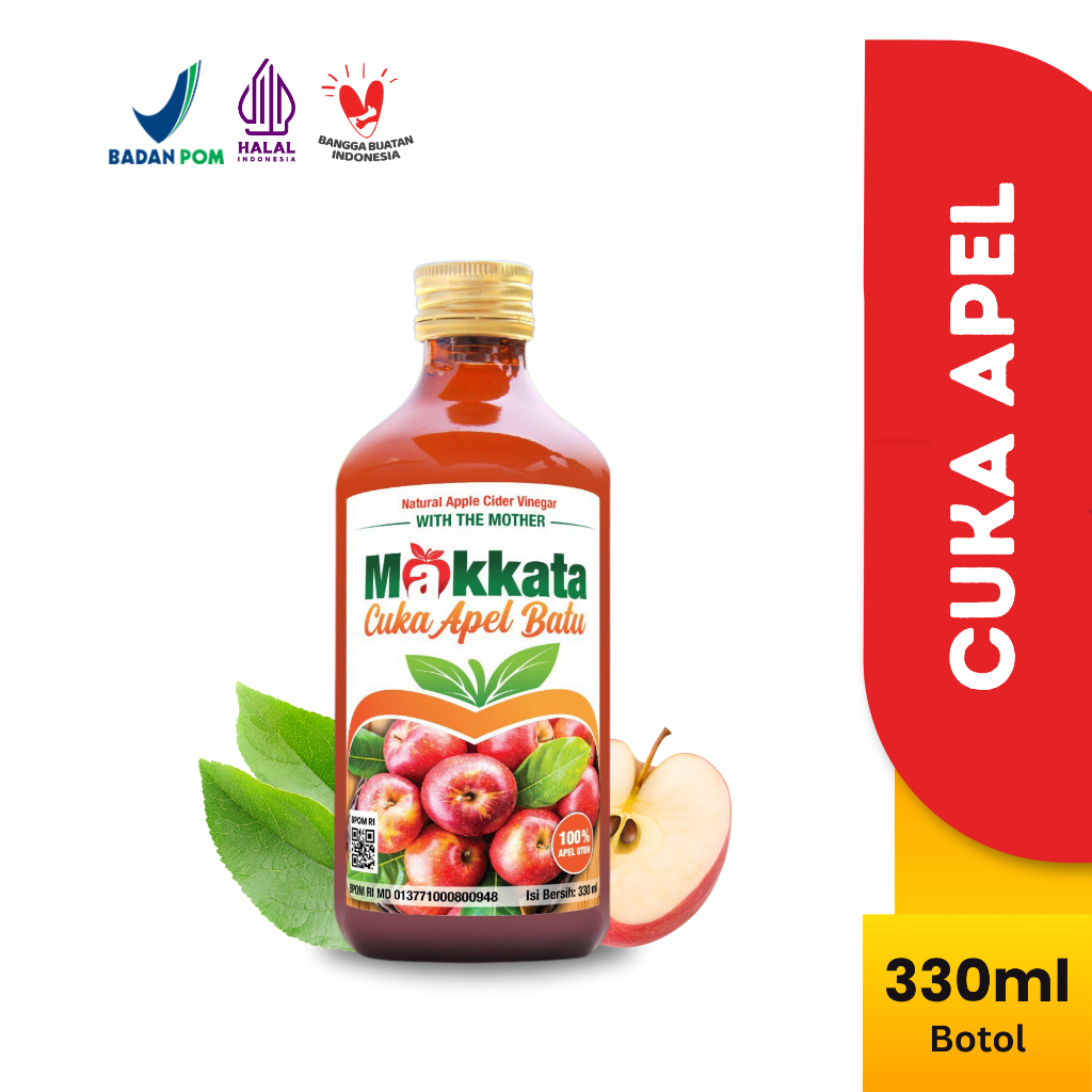 

Cuka Apel Original Makkata asli 100% Apel Batu Malang