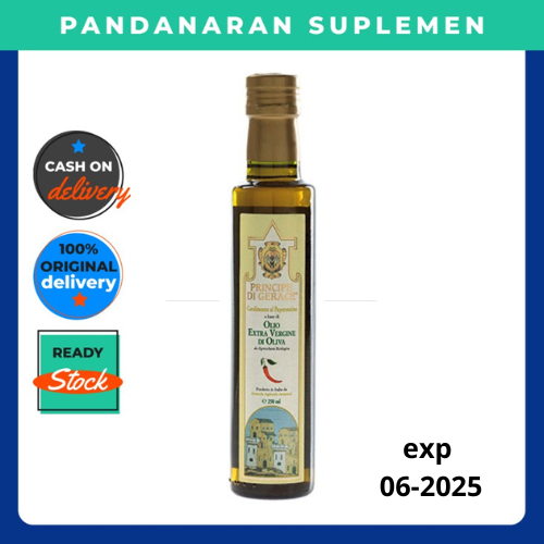 

Minyak Zaitun MEDITERRANEA Foods Organic Extra Virgin Olive Oil Chili Flavoured 250ml