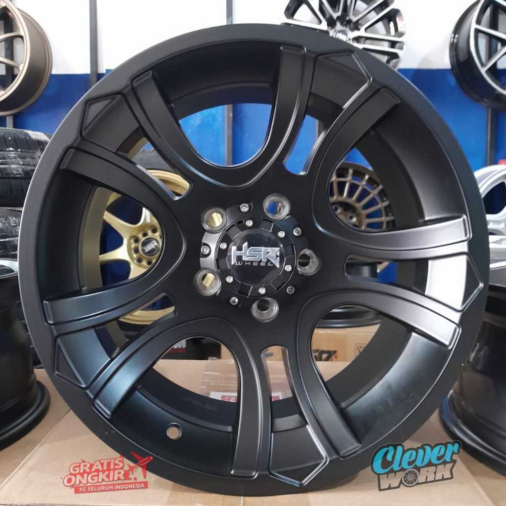 Velg Mobil Model Ofroad Hsr Peka Ring16 Lebar8inci Hole 5X114,3 Black Cocok Terios,Rush,Innova,Almaz