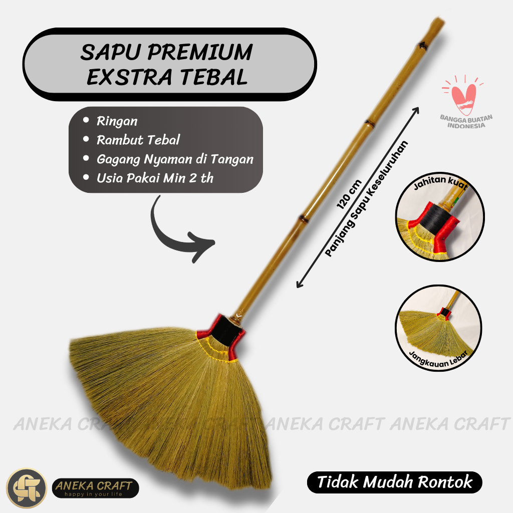 Sapu Lantai Awet Ijuk Rayung Tebal