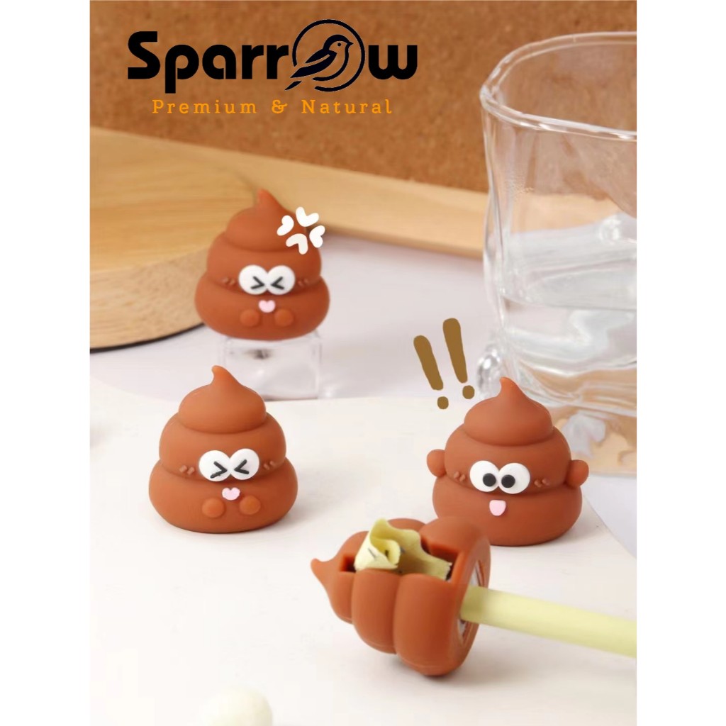 

SPARROW Rautan Pensil / Pencil Sharpener / Alat Tulis Karakter Lucu Cantik POOP (7111)