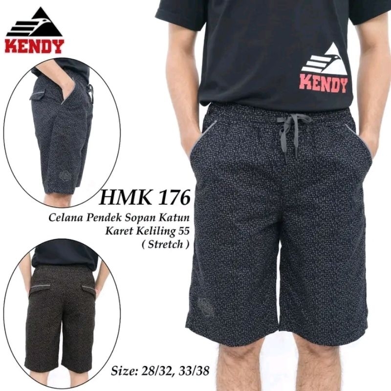 celana kendy pendek bahan kaos/celana hotpen pria merk kendy/celana pendek laki-laki merk kendy baha