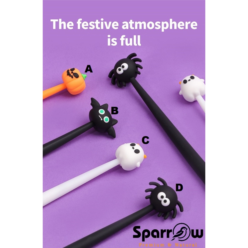 

SPARROW Pen Silikon / Silicone Pen / Pen Karakter Lucu Cantik HALLOWEEN (7483)
