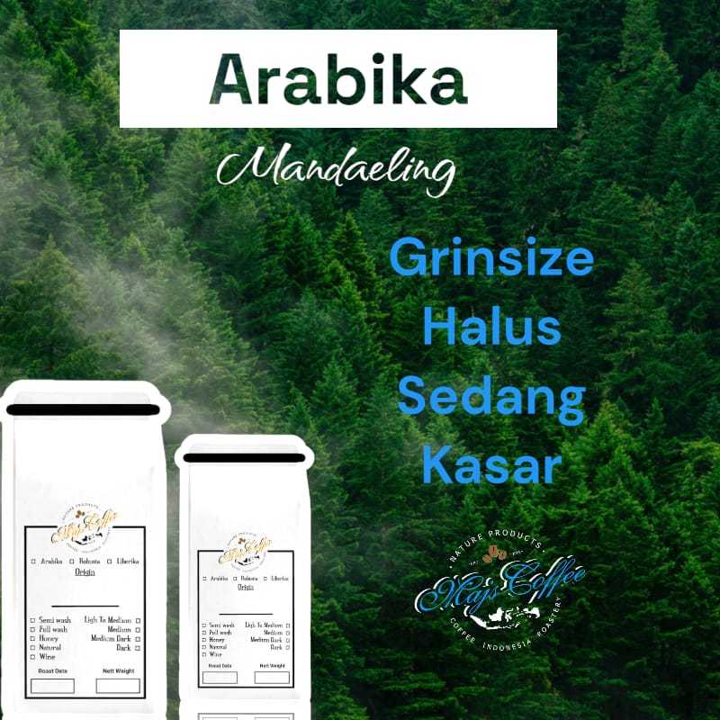 

biji kopi rasted arabika sp[esialty mandaeling FULL WAH 200g