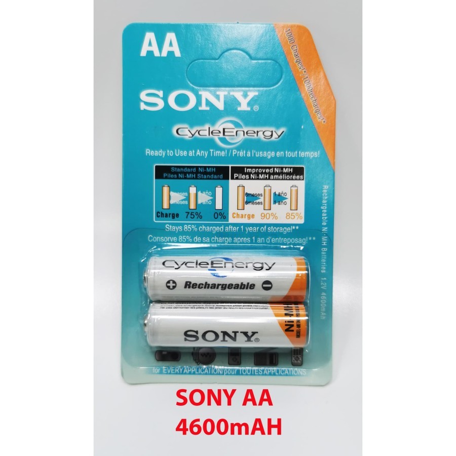 Baterai SONY AA 4600mAh / Battery sony Rechargeable 4600 mAh