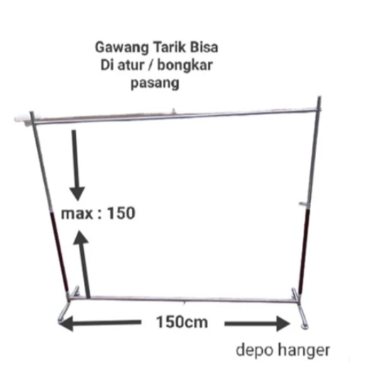 PAKE RODA GAWANG TARIK PIPA BULAT + RODA GAWANG