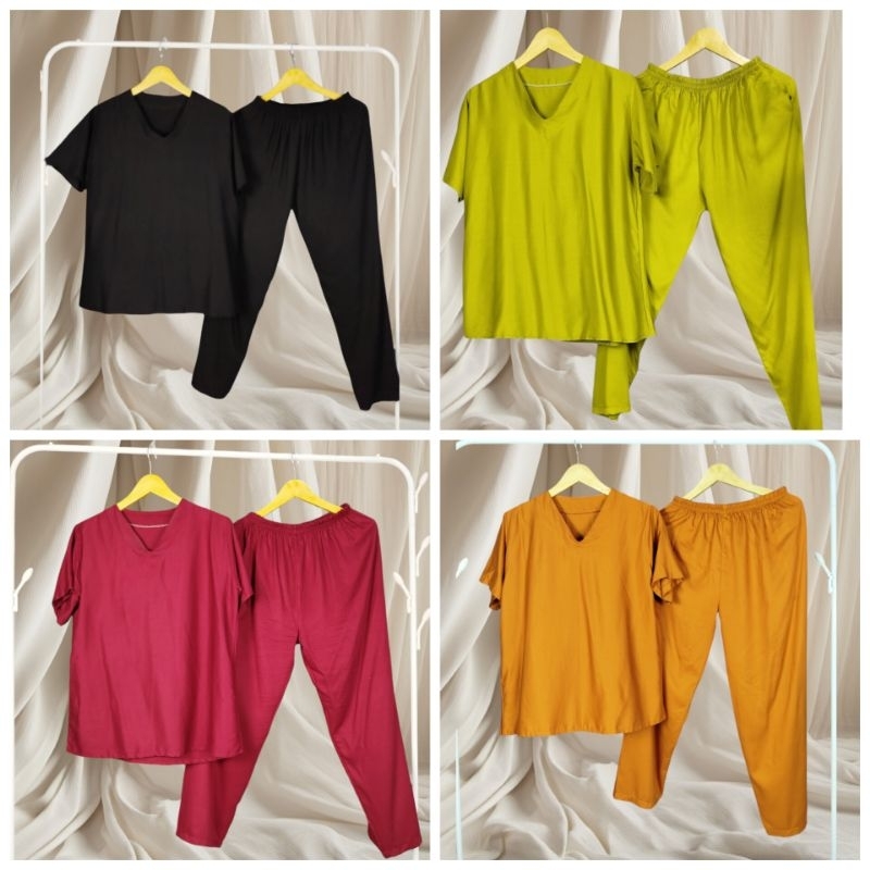 ONE SET WANITA POLOS LEHER V LD 110 RAYON TWIIL PREMIUM