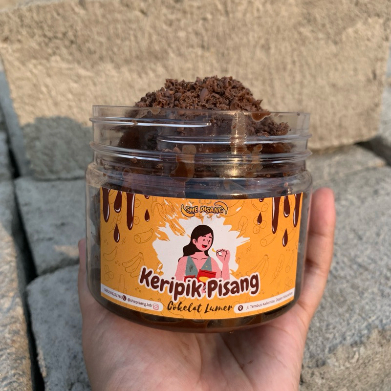 

KERIPIK PISANG LUMER - Varian Cokelat