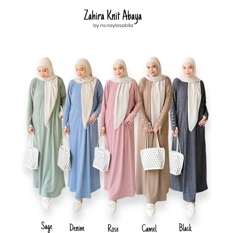 Zahira Knit Abaya by NS.nayla sabila