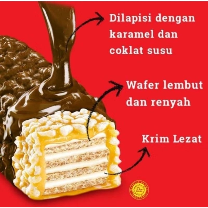 

BENG-BENG 4 kelezatan sekali gigit, wafer, caramel, crispy, chocolate isi 17bungkus 25g