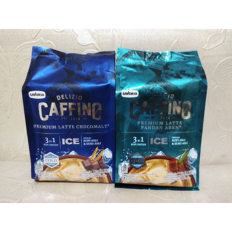 

CAFFINO ICE PREMIUM LATTE ISI 6 SACHET / CAFFINO ICE CHOCO MALT LATTE / CAFFINO ICE PANDAN AREN LATTE / CAFFINO ICE BARU / CAFFINO ICE