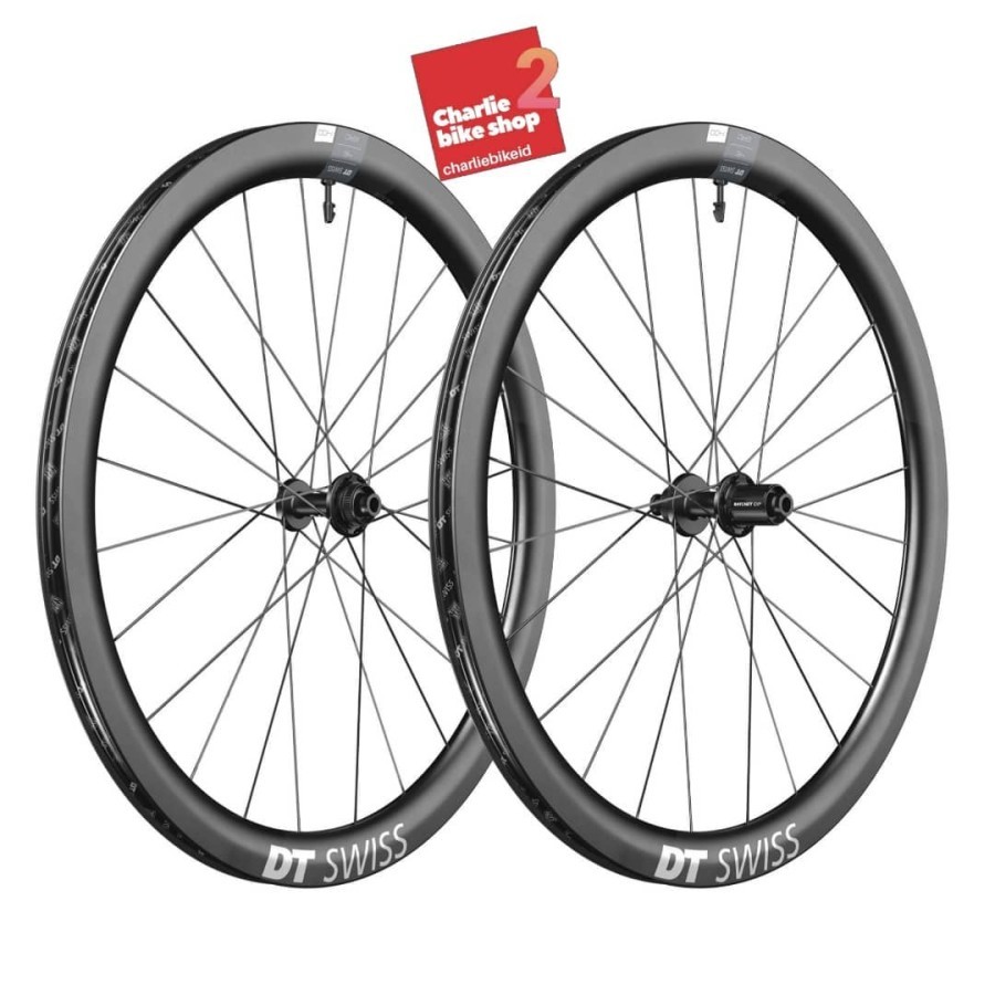 WHEELSET DT SWISS ERC1400 DICUT 35mm DISC CENTERLOCK 700c - CARBON TLR