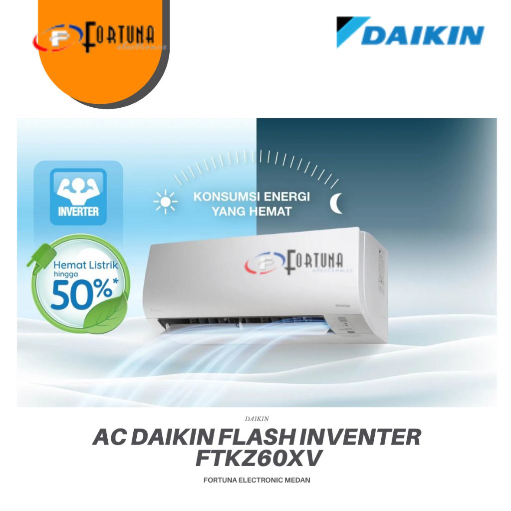 AC DAIKIN FLASH INVERTER FTKZ60XV 2.5 PK MEDAN UNIT ONLY