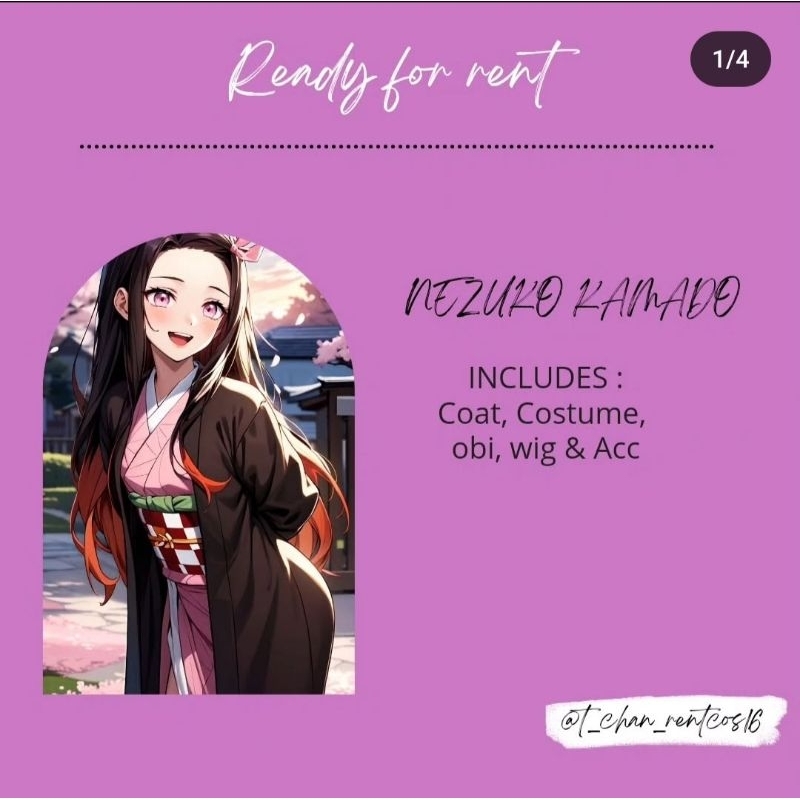 RENTAL COSTUME NEZUKO KAMADO