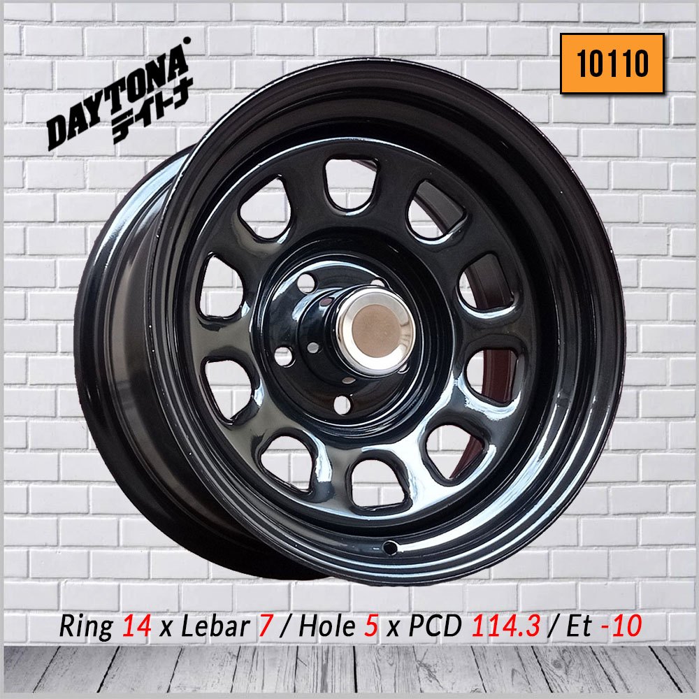 Velg Mobil DAYTONA Besi Offroad Baut 5x114.3 Ring 14 Lebar 7 (10110)