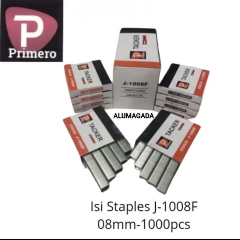 

ALUMAGADA ISI REFIL STAPLES TEMBAK J-1008F TIPE 53 UK 8MM/ISI PAKU TEMBAK PRIMERO