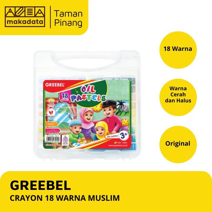 

CRAYON / OIL PASTEL GREEBEL ISI 18 WARNA EDISI MUSLIM (1 PCS)