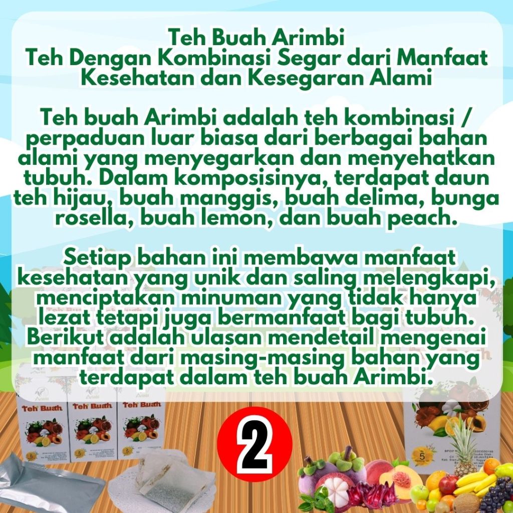 

Teh Buah Arimbi , Teh Buah Kesehatan, Teh Buah Untuk Membantu Menurunkan tekanan darah