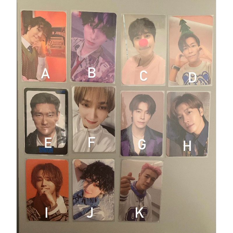Official Photocard Super Junior Donghae Yesung Siwon Kyuhyun suju SJ
