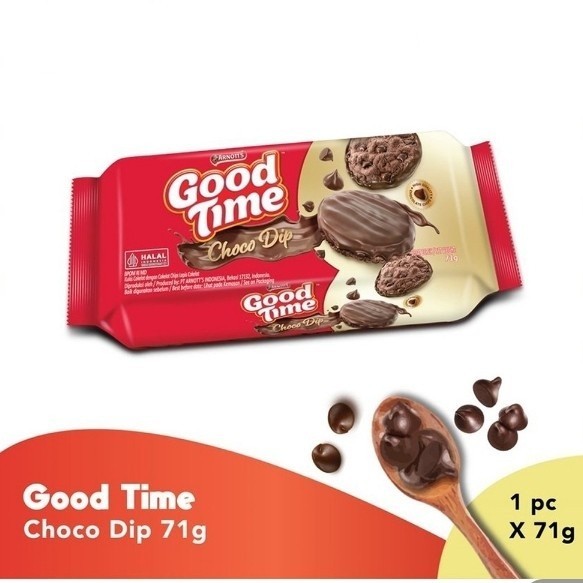 

GOOD TIME CHOCO DIP 71g | CEMILAN | MAKANAN RINGAN | COOKIES