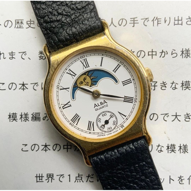 SEIKO ALBA MOONPHASE SUB -SECOND