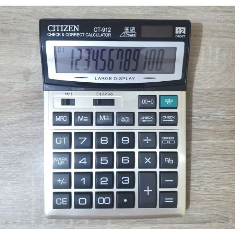 

CITIZEN CT912 CHECK & CORRECT ~ Kalkulator / Calculator CT-912