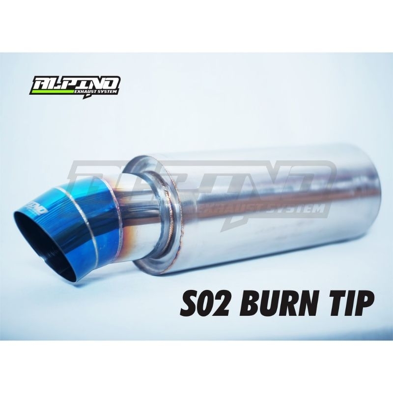 Alpino exhaust tipe s02 burntip suara kering