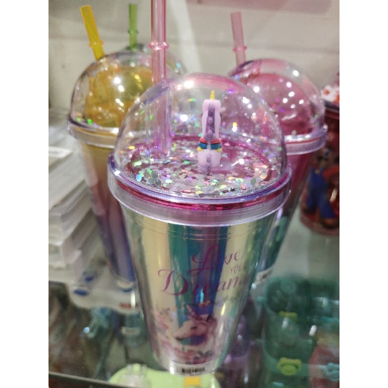 BOTOL TUMBLER UNICORN GLITTER