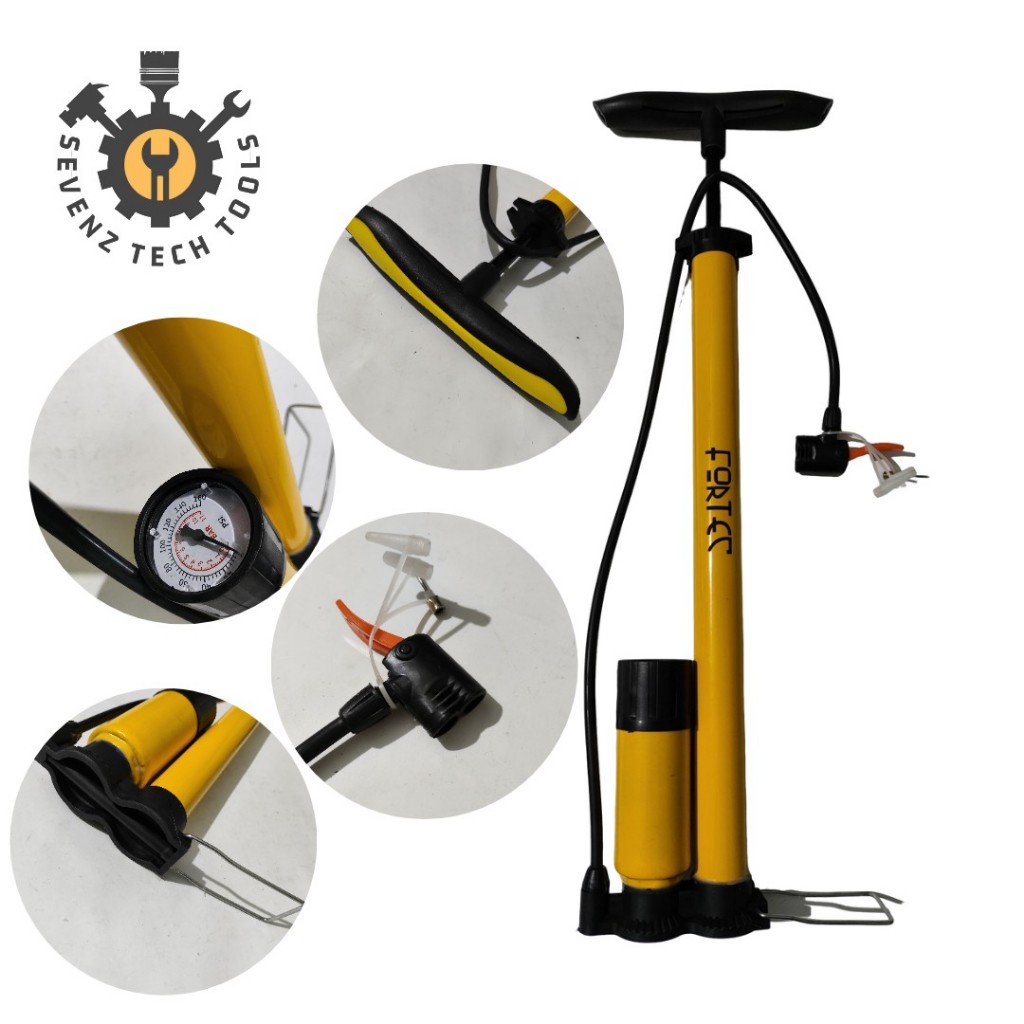 FORTEC POMPA ANGIN BAN TABUNG BAGUS POMPA BAN MOTOR POMPA BAN SEPEDA POMPA ANGIN BALON FORTEC
