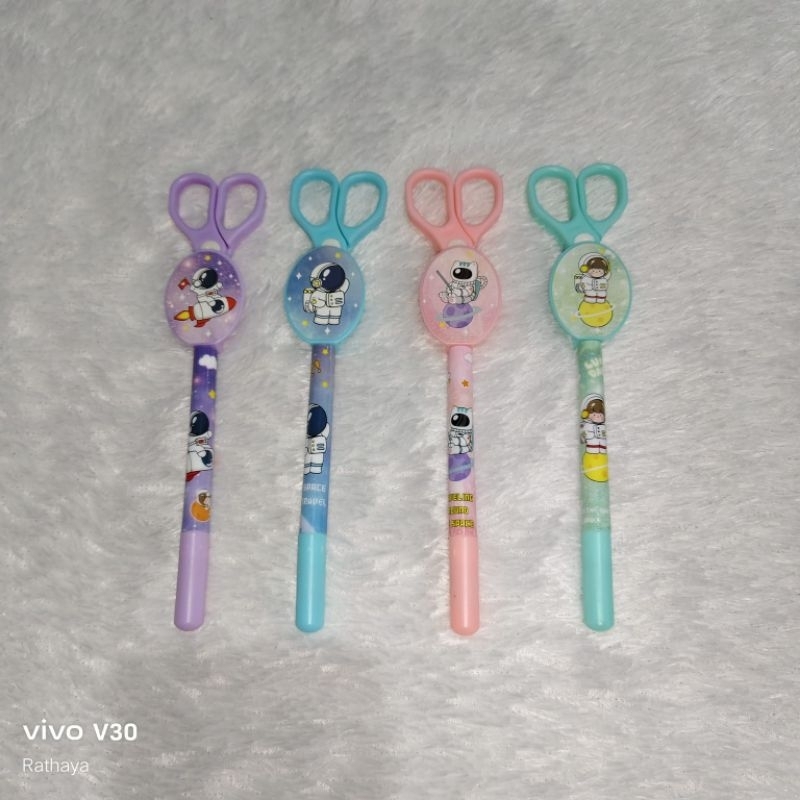 

Bolpoin lucu karakter gunting bolpoin imut impor
