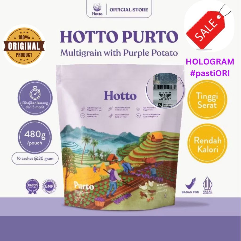 

Hotto Purto Purple Potato Multigrain 16 Sachet