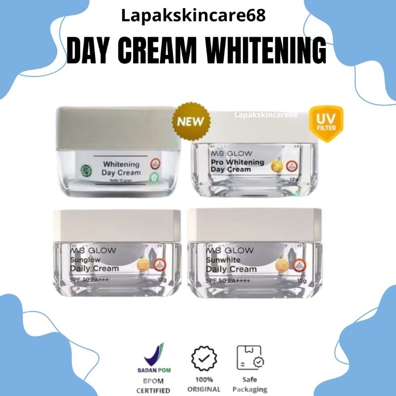 DAY CREAM WHITENING MS GLOW EXP 2027 SEMUA JENIS KULIT MENCERAHKAN EXP 2027