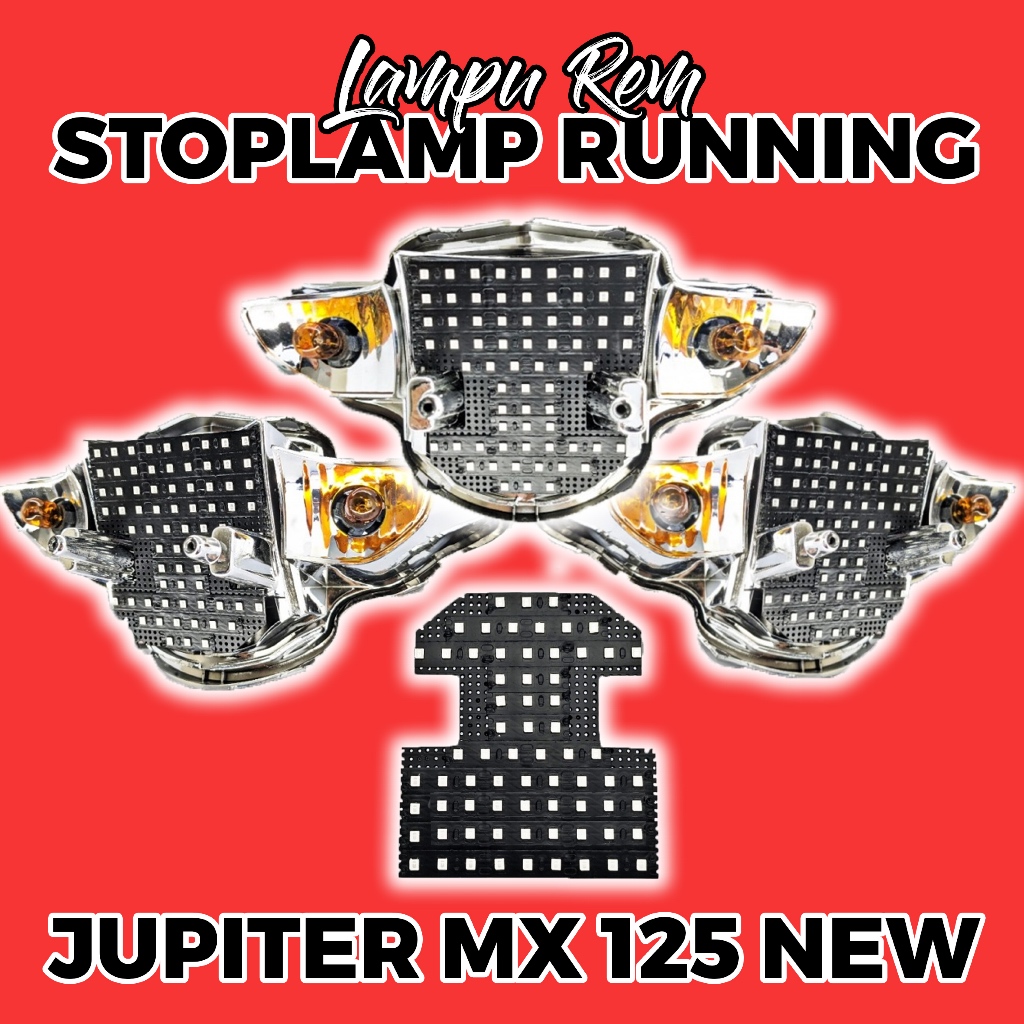 LAMPU STOPLAMP RUNNING LED  JUPITER MX 135 NEW LAMPU REM BELAKANG KEDIP 8 MODE