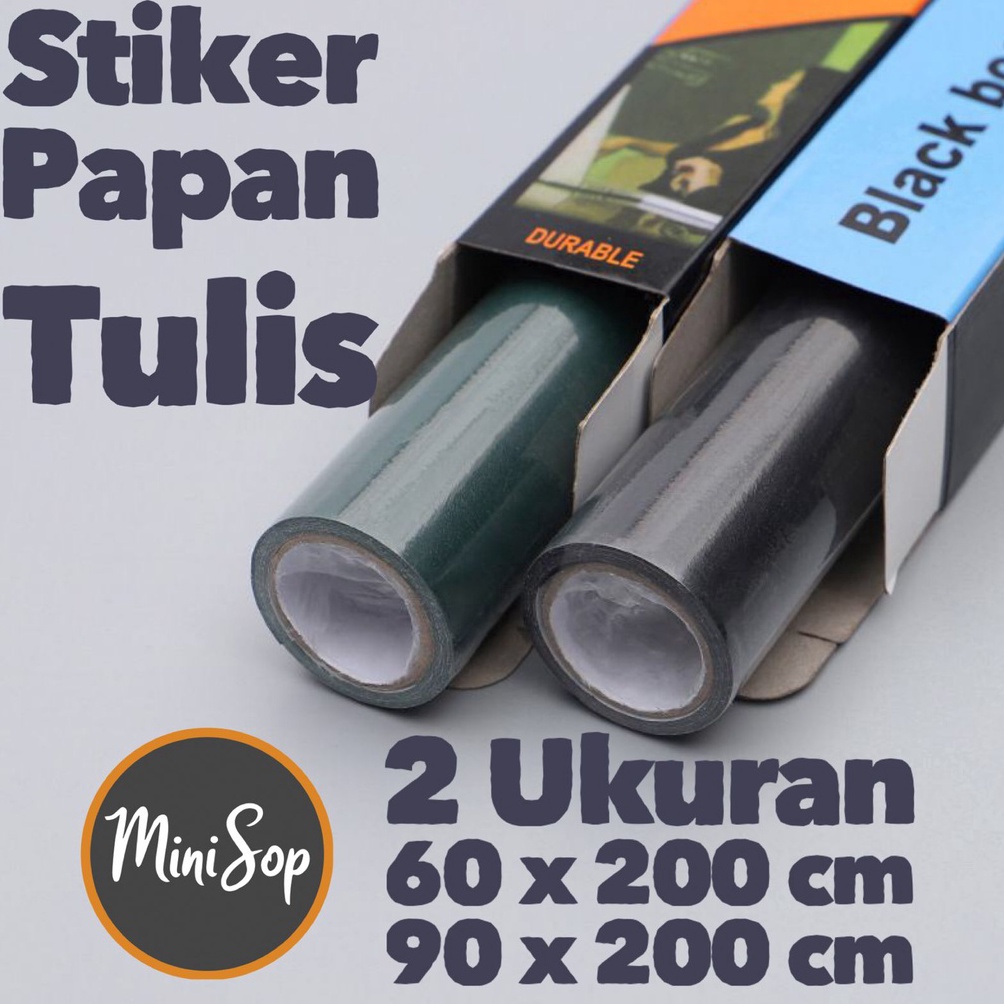 

ART U4I9 Stiker Papan tulis Whiteboard Blackboard Spidol Kapur hitam putih hijau 6 x 2 9 x 2 tempel