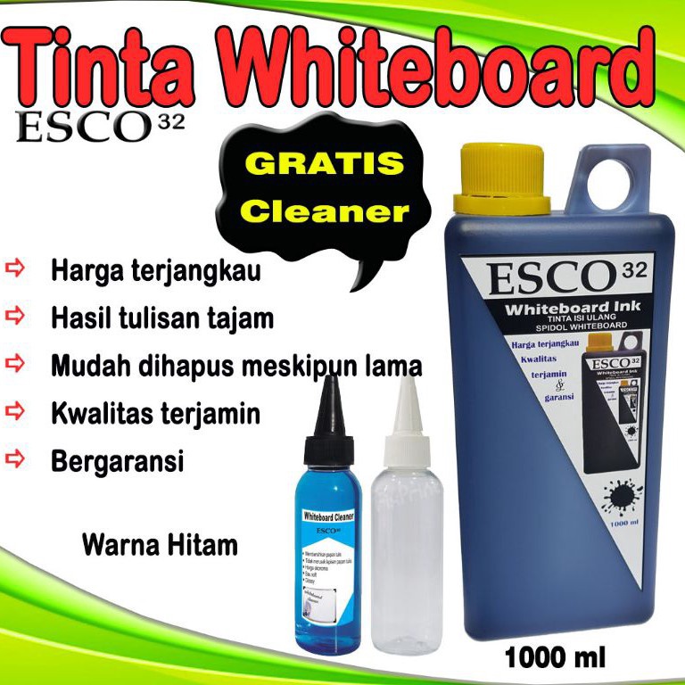 

ART P5X3 Tinta whiteboard papan tulis esco hitam 1 ml