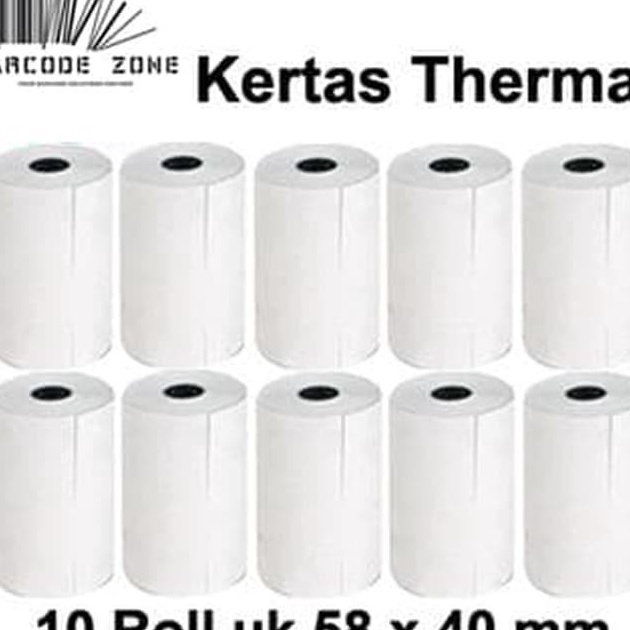 

DISKON MENGEJUTKAN Kertas Struk Thermal Paper POS Mobile Printer EDC VSC 58x4mm 13