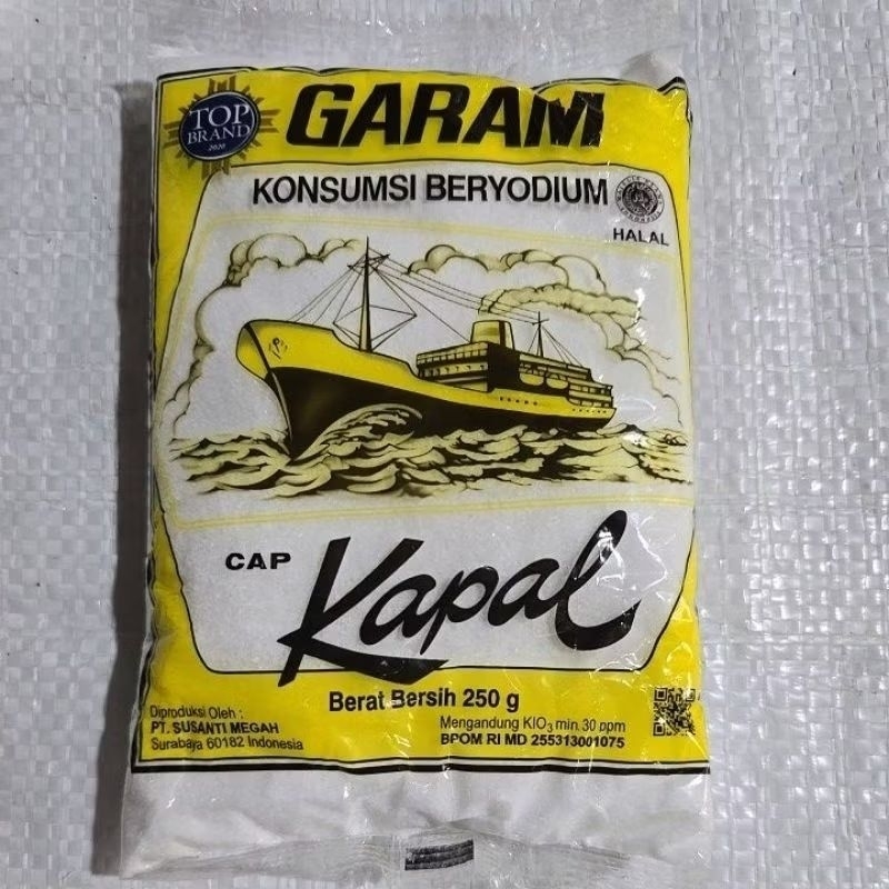 

Garam cap kapal beryodium murni 250g