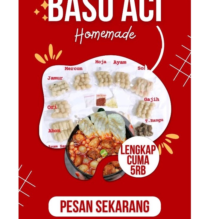 

DISKON LUAR BIASA Baso aci Boci isi12 Ayam Suir garut boci tulang rangu bocirat beranak kriwil mercon tetelan mozarella sajodo maknyoss