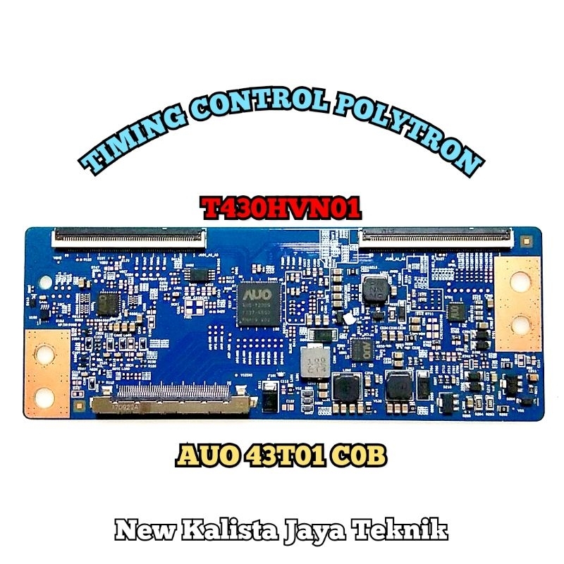 TCON TV POLYTRON 43T01-COB ORIGINAL AUO T430HVN01 TCON POLYTRON 43 INCHI TIKON 43T01 C0B LOGIC TV T4