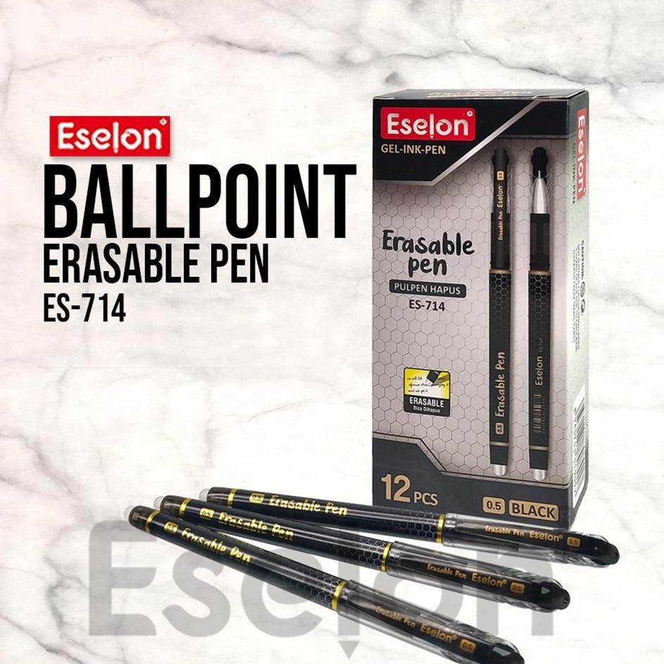 

Khusus 12pcs Pulpen HAPUS Pulpen bisa dihapus Erasable pen ESELON ES714