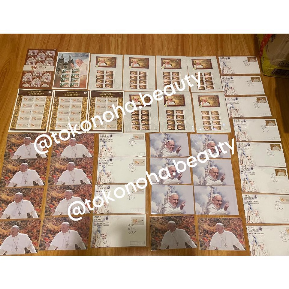 

ART I9X9 READY STOCK Prangko Materai Paus Fransiskus Limited Edition Original Pos Indonesia