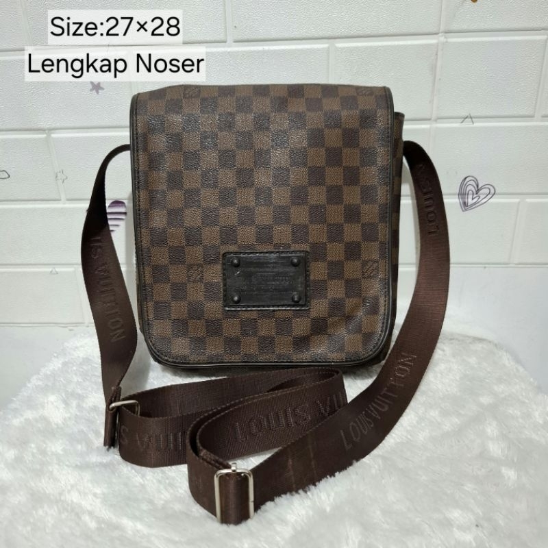 Tas Sling Bag Cowok Branded PreLv - Tas Selempang Pria - Tas Kulit Asli - Sling Cowok Kulit Asli