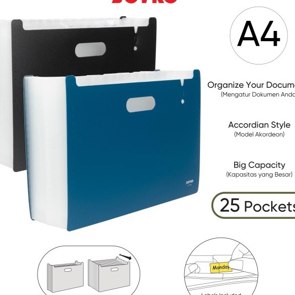 

FG2 Expanding File Map Organizer Joyko EF7A4 25Pockets