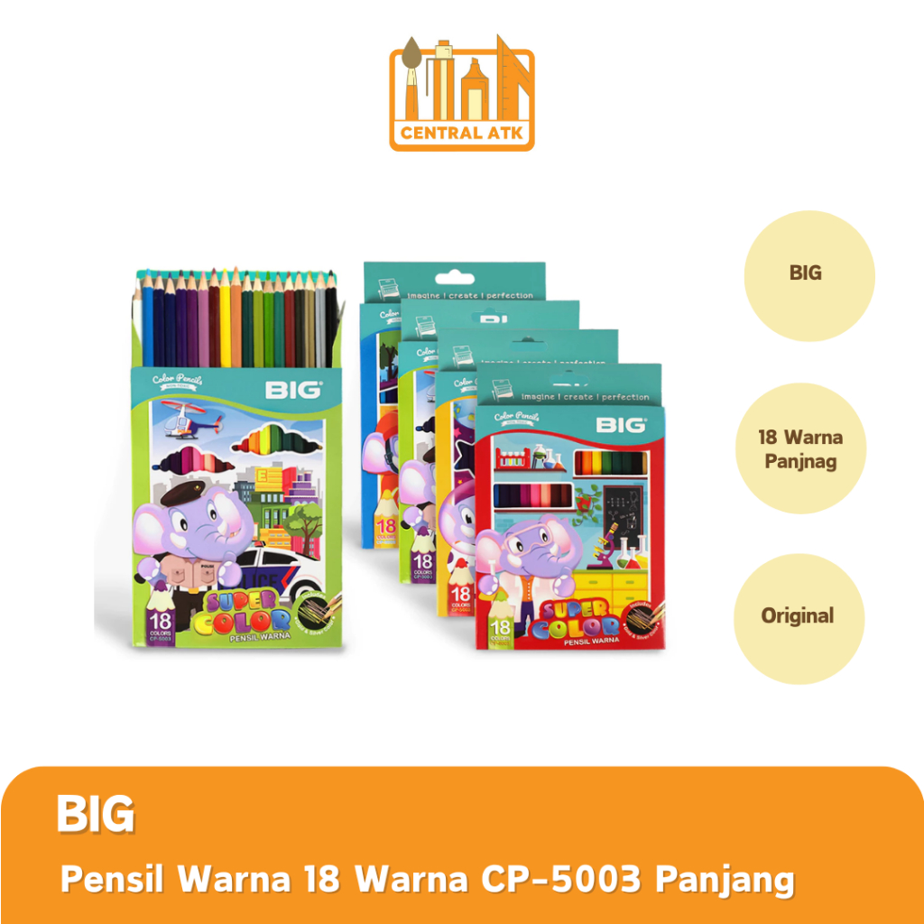 

PENSIL WARNA/ COLOUR PENCIL BIG 18 WARNA