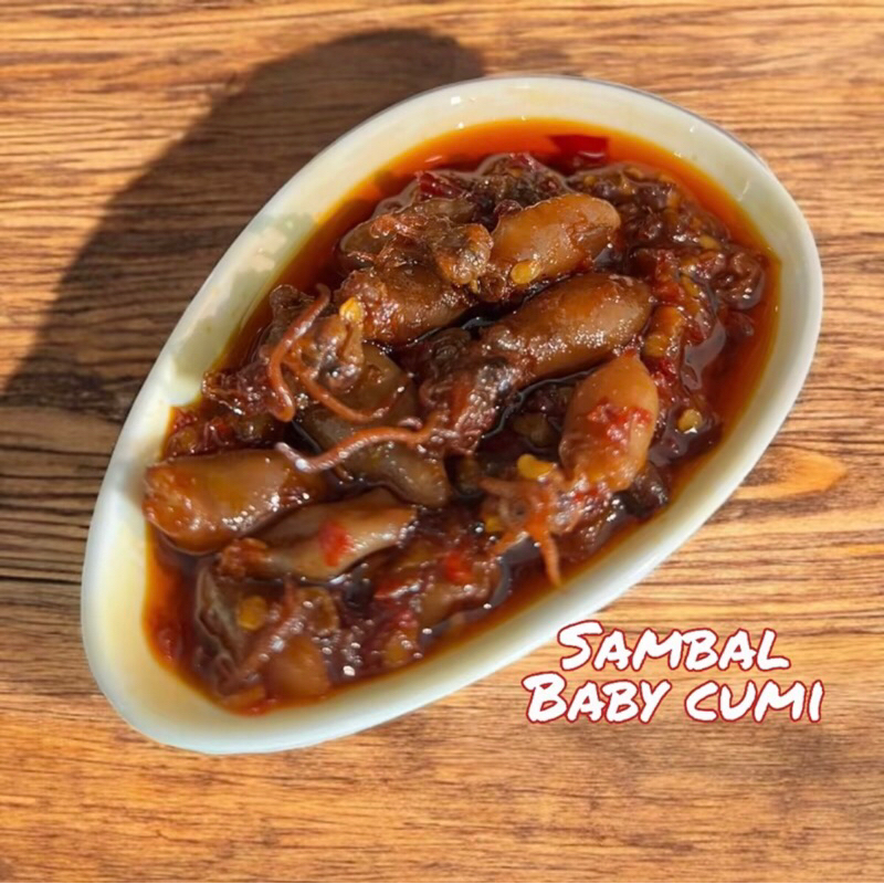 

Sambal Baby Cumi Ndoro Mandja 100% halal