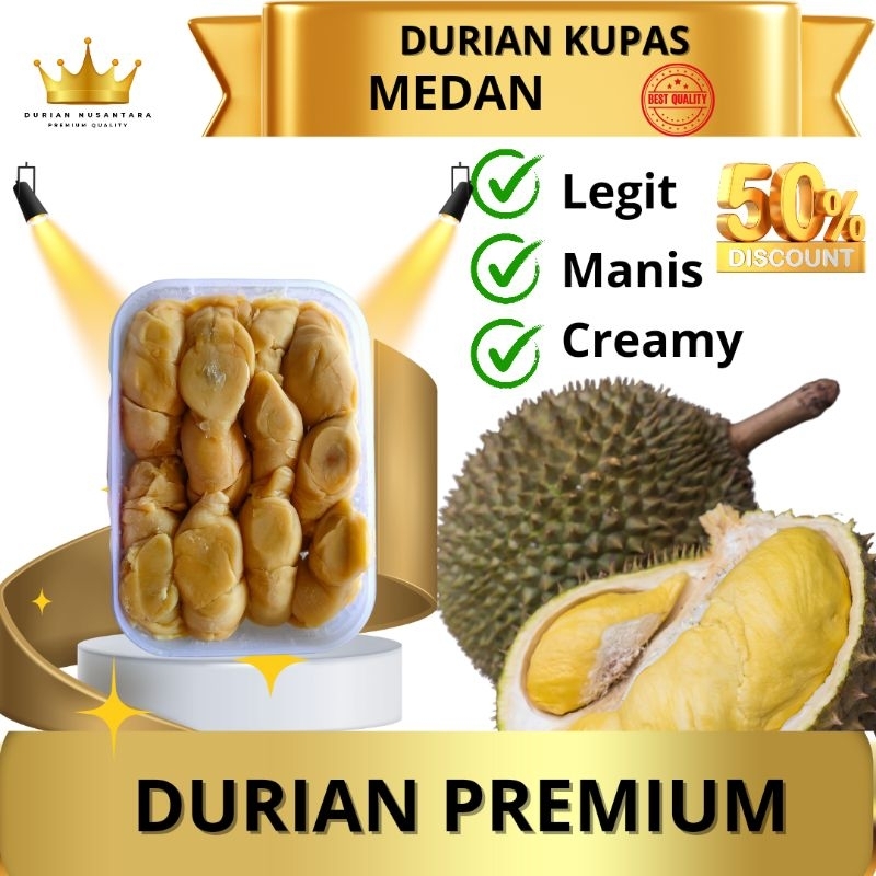 

Durian kupas Ucok Medan