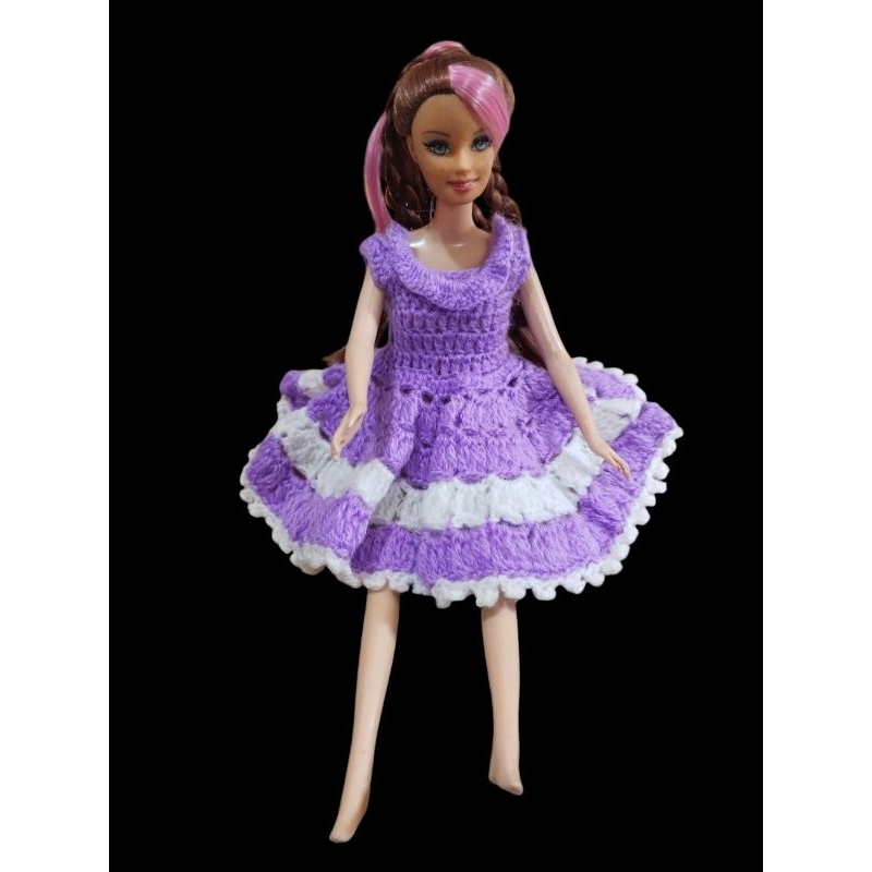 Baju boneka rajut boneka barbie(baju saja)